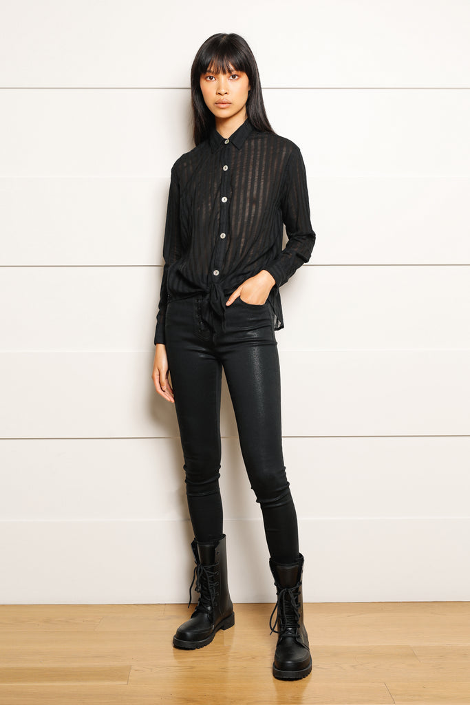 Vera Tie Front Blouse