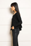 Arlo Leather Contrast Sweater